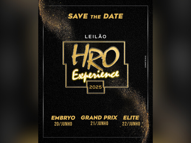 Leilão HRO Experience 2025 – Etapa Embryo