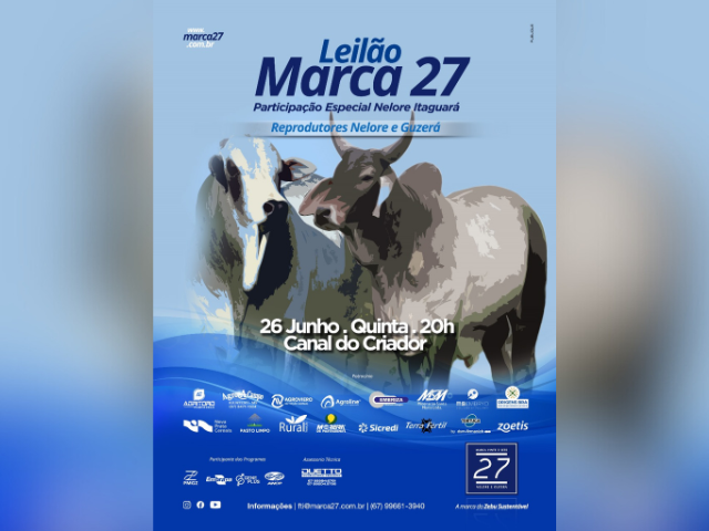 Leilão Marca 27 Especial Nelore Itaguará – Reprodutores Nelore e Guzerá